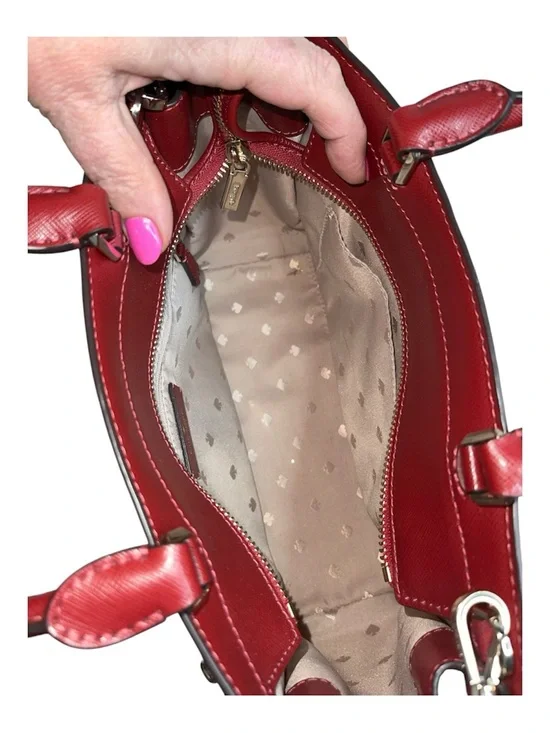 Kate Spade Staci Medium Satchel Bag Red - Picture 3 of 6